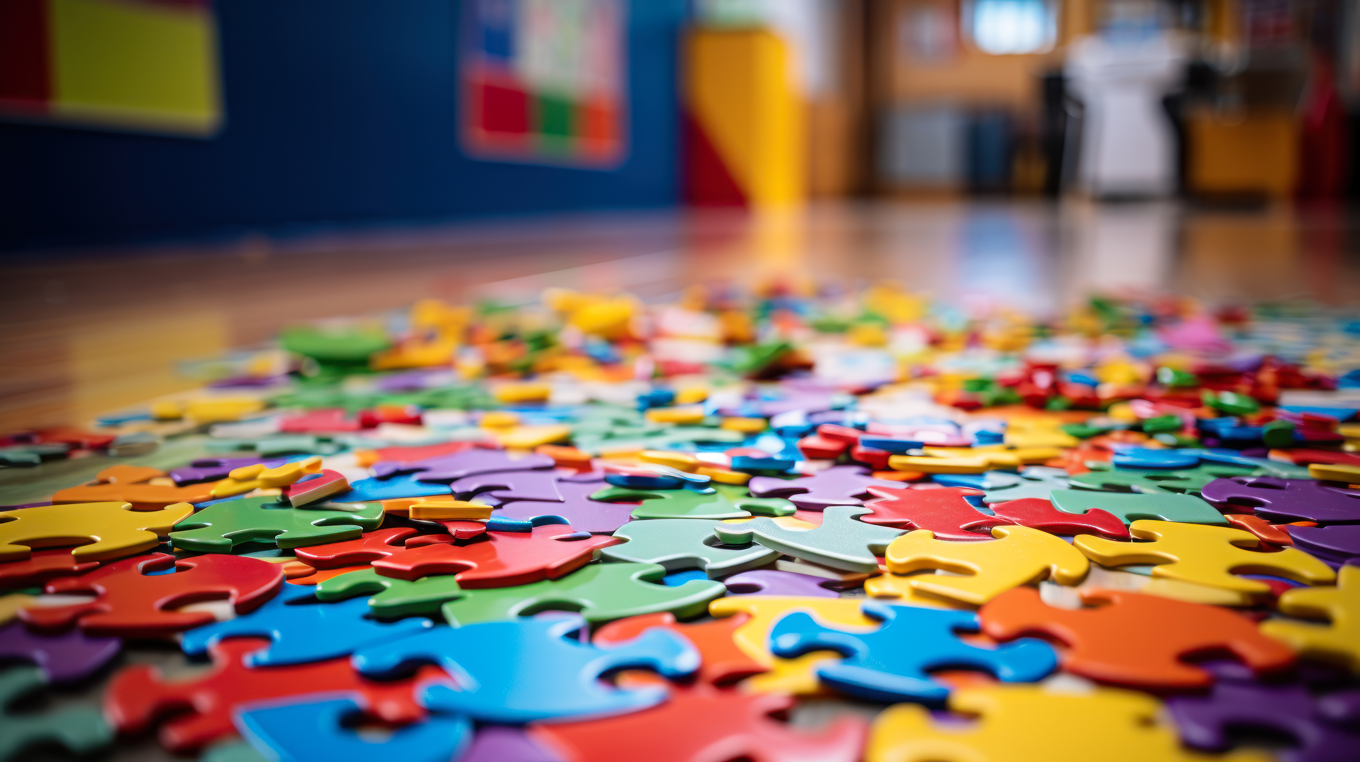 Colourful jig-saw