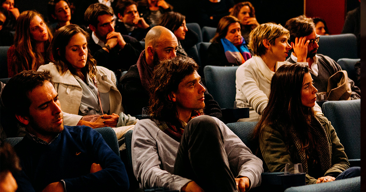 People in a theatre audience
