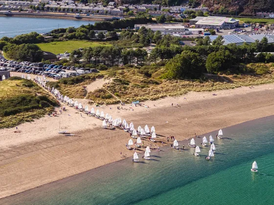 Llun drôn o Bwllheli / Drone photogrpah of Pwllheli